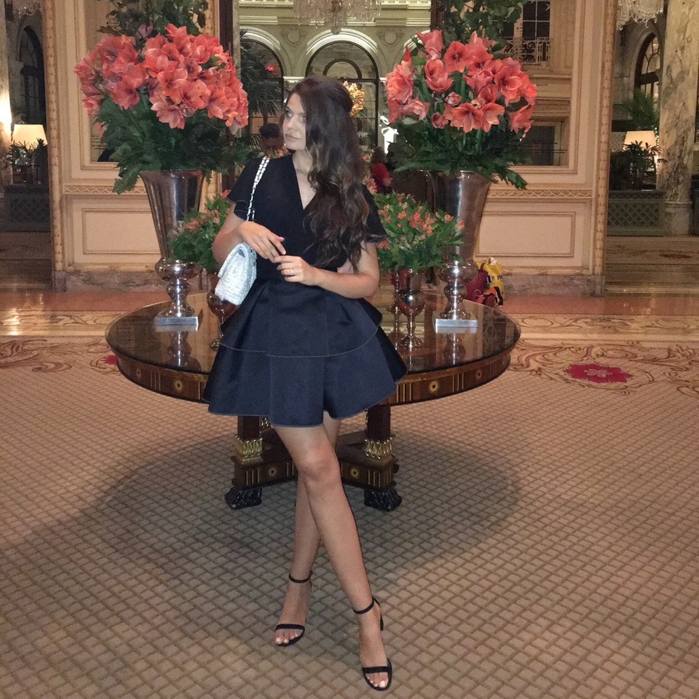 Elisabetta Franchi Satin Cocktail Dress